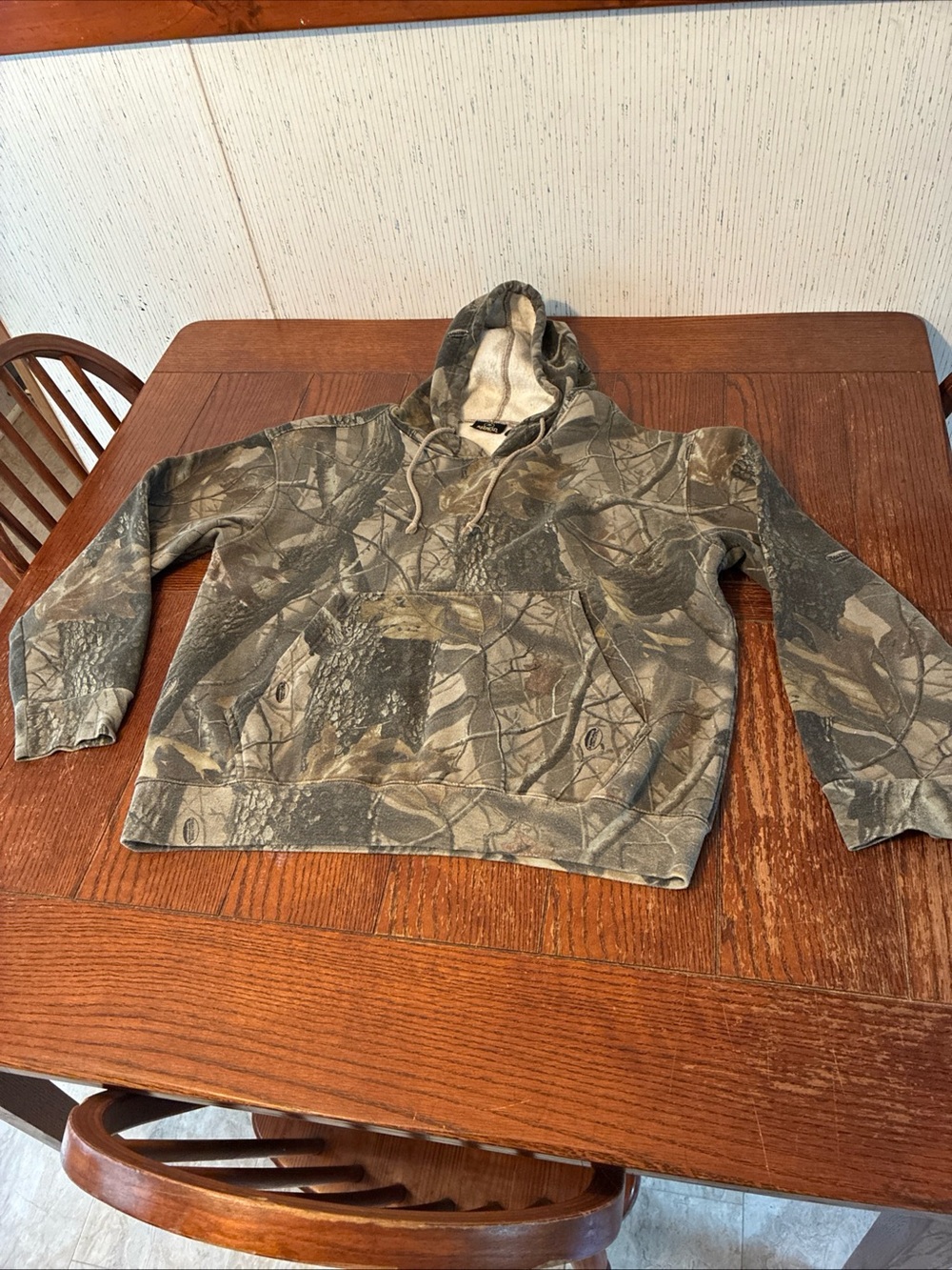 RedHead Realtree Hardwoods Hoodie Men’s M Camo Fleece Lined Pullover Outdoors